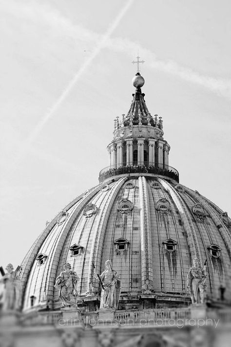 St Peters Square, Bulgarian Architecture, Rome Italy Photography, Peters Basilica, Saint Peter Square, St Peters Basilica, St Peters, Vintage Architecture, Photography Black And White