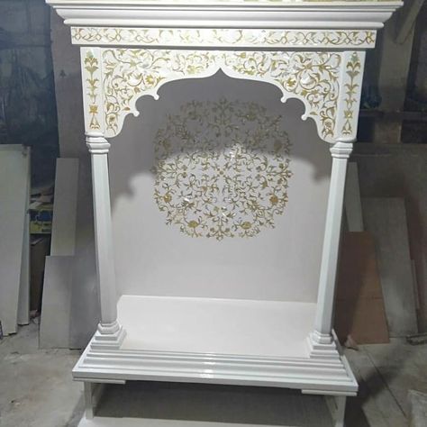 Marble Mandir, Mandir Designs, Mandir Design, Craft Stores, Mother Of Pearl, Marble, Arts And Crafts, Design, Art