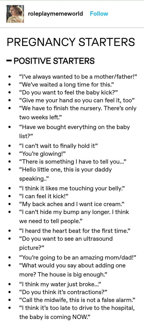 Pregnant Writing Prompts, Pregnant Prompts, Parenting Prompts, Pregnancy Writing Prompts, Pregnancy Prompts, Fluff Writing, Fanfic Tips, Poem Writing Prompts, Story Bible