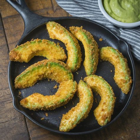 Fried Avocado Slices Recipe - Instacart Fried Avocado, Avocado Fries, Avocado Slices, Slices Recipes, Dipping Sauce, Quick Easy Meals, Easy Recipe, Avocado, Easy Meals