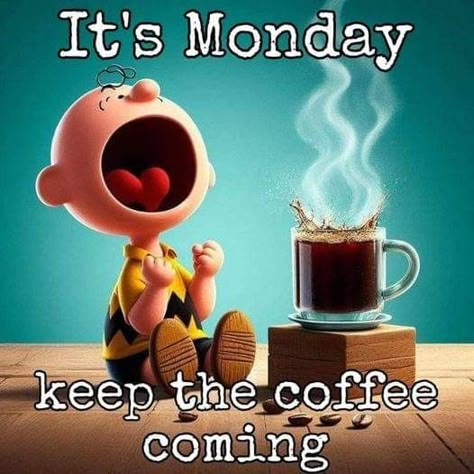 Coffee Humor Monday, Morning Coffee Funny, Monday Coffee, Coffee Cartoon, Coffee Quotes Funny, Funny Coffee Quotes, Morning Memes, Good Morning Funny Pictures, Happy Good Morning Quotes