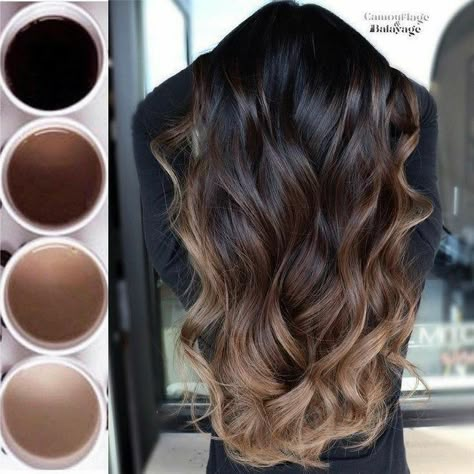 Dark Brown To Light Brown Ombre, Balayage Hair Color Ideas, Blond Balayage, Balayage Hair Color, Brunette Balayage, Balayage Blonde, Brunette Balayage Hair, Brown Hair Balayage, Balayage Brunette