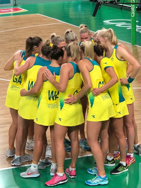 Netball Team Aesthetic, Australian Diamonds Netball, Sports Team Aesthetic, Netball Outfits, Netball Pictures, Netball Aesthetic, Australian Netball, Netball Australia, Netball Games