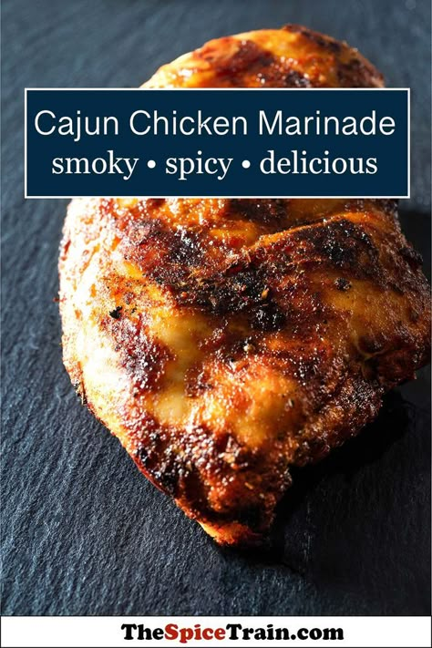 Southern Chicken Marinade, Cajun Steak Marinade, Grilled Cajun Chicken Recipes, Cajun Marinated Chicken, Spicy Chicken Marinade For The Grill, Spicy Chicken Marinade Recipes, Cajun Chicken Breast Recipes, Cajun Chicken Marinade, Spicy Marinade For Chicken