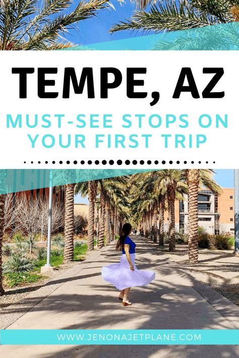 Thinking of traveling to Tempe, Arizona? With sunny skies year-round, an abundance of arts and culture and authentic Southwest cuisine, Tempe is one of Arizona's hidden gems! Asu Graduation, Phoenix Vacation, Arizona Summer, Arizona Travel Guide, Arizona Trip, Dueling Pianos, College Preparation, Arizona Vacation, Usa Destinations