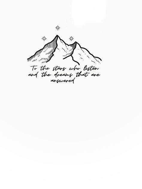 Acotar Fanart Feyre Tattoo, Escapism Tattoo Ideas, Acotar Wrist Tattoo, Acotar Rhys Knee Tattoo, Rhys And Tattoo, Rhysand And Feyre Tattoo Ideas, Mountain Tattoo Quote, Small Velaris Tattoo, Acotar Fanart Tattoo