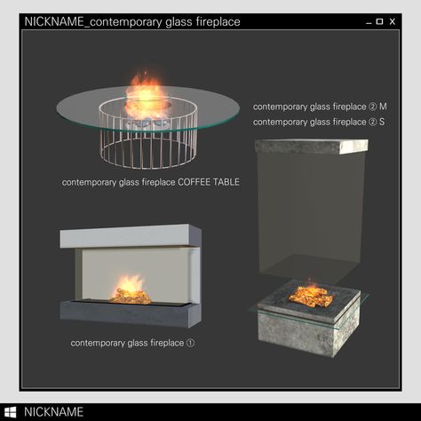 contemporary glass fireplace | give me a nickname on Patreon Give Me A Nickname, Sims Pets, Sims 4 Tsr, The Sims 4 Pc, Sims Free Play, Sims 4 Bedroom, Sims 4 House Plans, Sims 4 House Design, Glass Fireplace