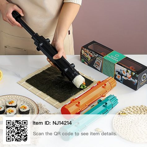 Rolled Rice, Sushi Bazooka, Sushi Machine, Meat Roll, Sushi Kit, Rice Mold, Rice Maker, Sushi Making, Easy Sushi