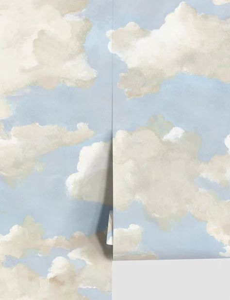 Shop Home Wallpaper Patterns Clouds Peel And Stick Wallpaper, Cloud Wallpaper Bathroom, Peel And Stick Cloud Wallpaper, Blue Cloud Nursery, Sky Wallpaper Nursery, Cloud Peel And Stick Wallpaper, Night Sky Mountain Mural Nursery, Peel And Stick Wallpaper For Nursery, Cloud Mural Ceiling