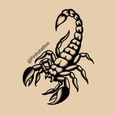 Traditional Scorpion Tattoo Stencil, Trad Scorpion Design, Traditional Scorpion Tattoo Flash, Trad Scorpion Tattoo, Old School Scorpion Tattoo, Scorpion Tattoo Flash, Scorpion Tattoo Traditional, American Traditional Scorpion Tattoo, Old School Flash Tattoo