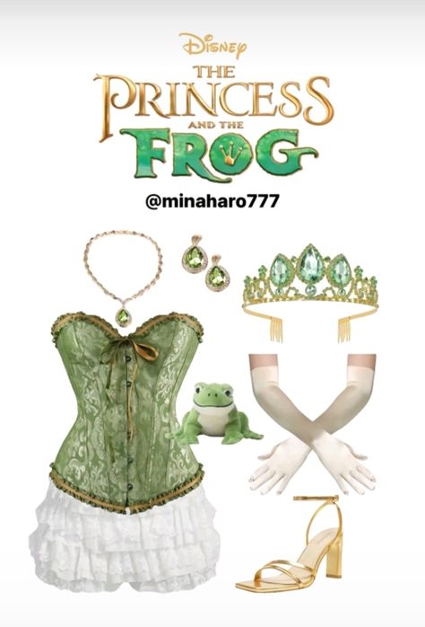 Easy Princess Costume, Princess Tiana Halloween Costume, Tiana Disneybound, Princess Tiana Costume, Tiana Princess And The Frog, Tiana Costume, Belle Halloween, Costume Aesthetic, Amazon Halloween