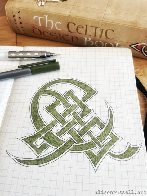 Recreating some celtic knotwork using some of Aidan Meehan’s celtic desin books. Celtic Graphic Design, Celtic Knots Diy, Celtic Writing, Celtic Drawings, Celtic Knot Tutorial, Celtic Knot Drawing, Line Art Projects, Celtic Alphabet, Celtic Knotwork Design