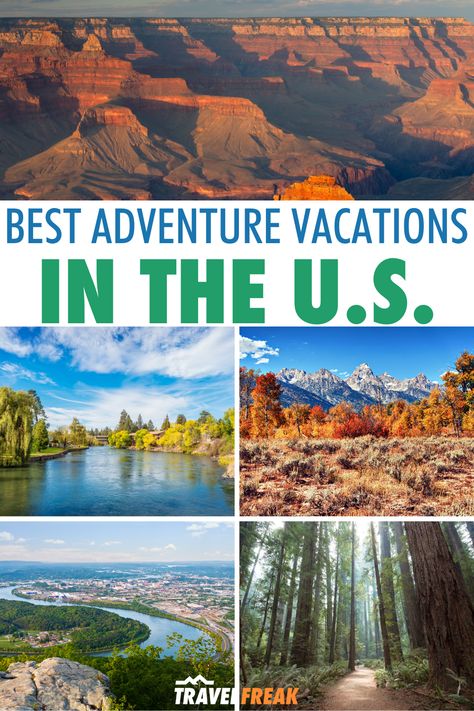 Seek your thrills in this vastly diverse country, where limited time and money are non-issues. Your next adventure vacation in the USA awaits... L adventure trips in the us| adventure travel us | adventure trips in us | adventure travel in the us | best adventure vacations in us | best adventure vacations in us | adventure vacations for couples in us | best adventure vacations usa | best adventure travel destinations | utah | wyoming | best us states for adventure travel | oregon | california Best Adventure Vacations, Adventure Trip, Vacations In The Us, Adventure Vacation, Couples Vacation, Vacation Usa, Hiking Destinations, Relaxing Vacations, Oregon Travel