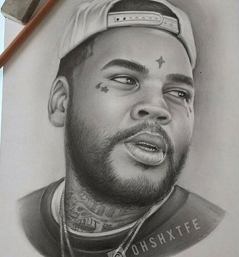 Kevin Gates Drawings, Kevin Gates Tattoos, Gates Tattoo, Draw Challenge, Tattoo Chest, On Tattoo, Money Tattoo, Famous Tattoos, Kevin Gates