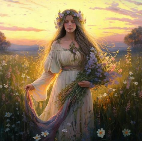 May Queen | May 1st | Spring | thepaganista Spring Goddess Art, Goddess Taurus, Jodie Muir, Spring Goddess, Classical Studies, Goddess Of Spring, Enchanted Fairy, Enchanted Fairies, May Queen