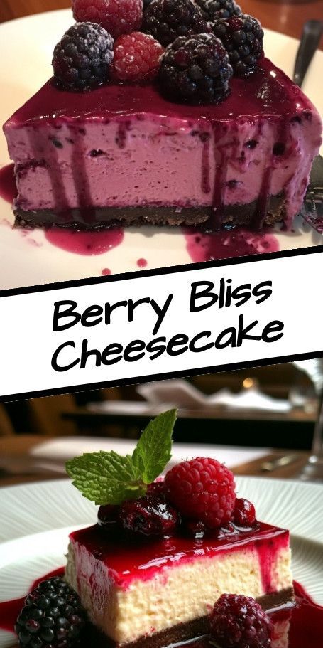 Satisfy your sweet tooth with this creamy No-Bake Berry Cheesecake, featuring fresh or frozen berries! Perfect for warm days and special occasions, this easy-to-make dessert requires no baking and is sure to impress your guests. Ideal for summer gatherings, this cheesecake is a delightful treat everyone will love! Cheesecake Recipe Easy, Berry Topping, Berry Cheesecake Recipes, Blueberry Cheesecake Recipe, No Bake Blueberry Cheesecake, Cheesecake Frosting, Berry Cheesecake, Cake Strawberry, Frozen Berries