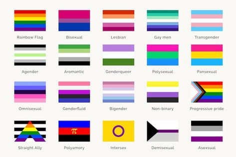 Banderas del orgullo lgbtq y su signific... | Premium Vector #Freepik #vector #transexual #bandera-trans #comunidad-lgbt #lgbtq Bookmark Crochet, Gay Pride Month, Aro Ace, Luz And Amity, Gender Flags, Pride Stuff, Different Pictures, Happy Pride Month, Pride Day