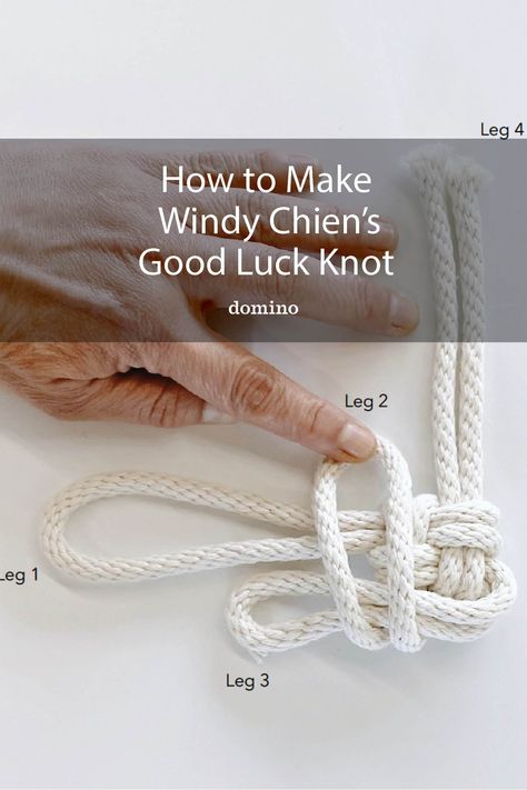 Windy Chien's good luck knot DIY//step 6 Knots Jewelry, Decorative Knots, Macrame Knots Tutorial, Knots Diy, Rope Knots, Knots Tutorial, Girls Camp, Macrame Wall Art, Macrame Patterns Tutorials