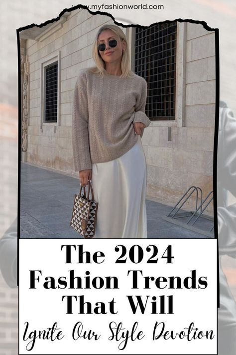 The new year is almost here, and it’s time to start daydreaming about what the 2024 fashion trends will be. From colors to silhouettes to fabrics, a host of fresh styles are poised to dominate. Let’s dive into the top predictions to inspire your wardrobe for 2024 and beyond. Winter Fashion Trends 23/24, Trending Spring 2024, January 2024 Style, What’s In Style 2024, January 2024 Fashion Trends, Current Womens Fashion Trends, 2024 Style Trends Womens, Spring 2024 Fashion Color Trends, 2024 Fashion Forecast