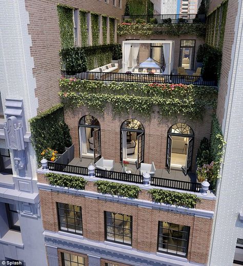 Nyc Condo, Studio Apt, New York Apartment, Rooftop Garden, Design Exterior, Nyc Apartment, Dream Apartment, Apartment Balconies, City Living