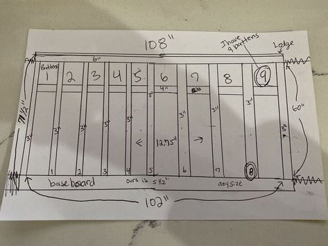 How To Calculate Board And Batten Spacing, Board And Batten Spacing Calculator, Board And Batten Wall Dimensions, Board And Batten With Shiplap Above, Board And Batten Wall Calculator, Board And Batting Wall, Board And Batten Calculator, Board And Batten Wall Measurements, Board And Batten Measurements