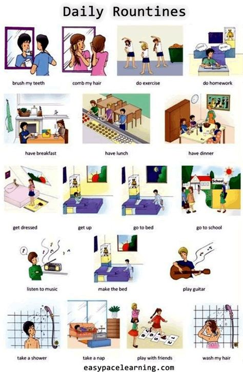 learning vocabulary for everyday routines or actions: Learn To Speak Spanish, Spanish Grammar, Spanish Activities, Spanish Vocabulary, Spanish Language Learning, Spanish Classroom, Spanish Resources, English As A Second Language, Language Teaching