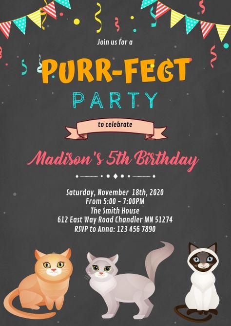 Cat Birthday Invitations, Pet Adoption Event, Puppy Dog Pictures, Pet Parade, Pet Birthday, Dog Hotel, Email Blast, Party Flyers, Promotional Flyers