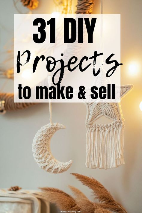 These DIY projects to make and sell are easy and won't take all of your time. Make them and sell them and make money as a stay at home mom! Yay! Small Things To Sell At Craft Shows, Best Diy Crafts To Sell, Easy Crafts To Sell At Craft Show, Cute Diy Crafts To Sell, Spring Craft Fair Ideas Make And Sell, Craft Fair Sewing Ideas To Sell, Sewing Projects To Sell Craft Business, 2025 Craft Trends To Sell, Trending Diy Crafts To Sell 2024