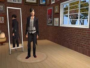 Sims Glitches, Vampire Outfit, Sims Funny, Tuxedo With Tails, Male Sims, Vampire Clothes, Sims Games, Sims 2, The Vampire