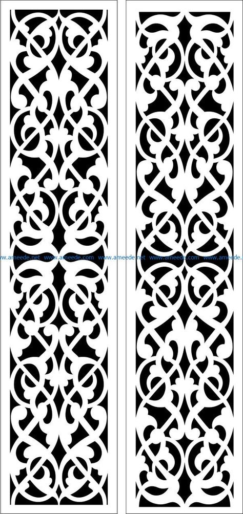 Jali Designs, Glass Etching Stencils, Arabic Designs, Jaali Design, Laser Cut Panels, Carpet Weaving, Free Vector Files, Panel Screen, Islamic Patterns