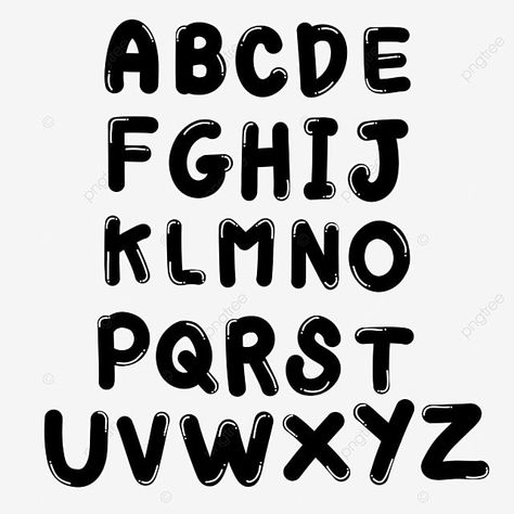 Balloon Alphabet Letters, Balloon Alphabet, Lettering Fonts Design, 2024 Bujo, Title Ideas, Black Balloon, Collection Letter, Font Alphabet, Black Balloons