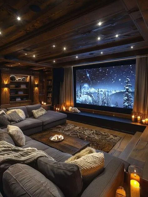 Small Theater Room, Basement Theater, Home Theater Room Design, Theater Room Design, Home Cinema Room, At Home Movie Theater, Dream Life House, Home Theater Rooms, Home Theater Design