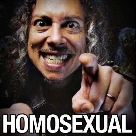 Kirk Hammett Funny, Metallica Meme, Fear Fest, Metallica Funny, Kirk Metallica, Metal Meme, Toy Bonnie, Silly Bands, Emo Memes