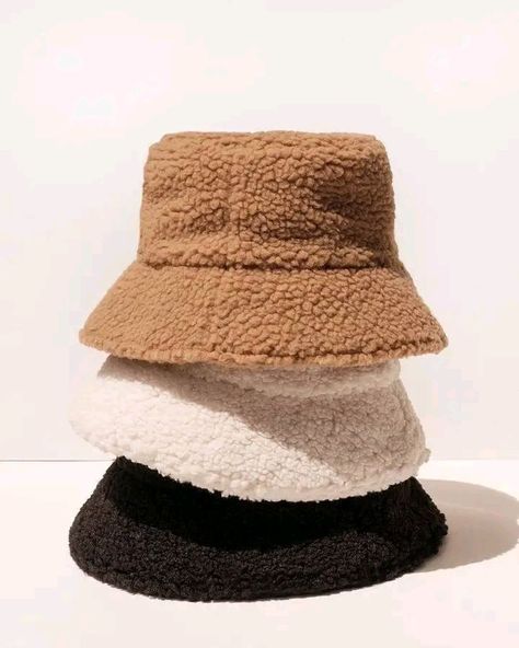 Fluffy Bucket Hat, Bucket Hat Fashion, Bucket Hat Design, Trendy Hat, Hat Design, Rich Fabric, Cute Hats, Bucket Hats, Getting Cozy