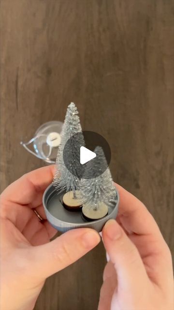 Emily Millsaps | Posie Lane on Instagram: "Easy DIY Dollar Tree Christmas Ornament: This is my favorite Christmas craft from last year, but Dollar Tree is still carrying these plastic pint jar ornaments. To make it, I used faux snow, bottle brush trees, & vase filler also from Dollar Tree. #christmas #christmastree #dollartree #dollartreediy #christmascraft #craft #crafts #diy #dollartreecrafts #christmasdecor" Diy Mini Christmas Tree Ideas, Jar Ornaments, Diy Dollar Tree Christmas, Ornaments To Make, Faux Snow, Brush Trees, Dollar Tree Christmas, Pint Jars, Bottle Brush Trees