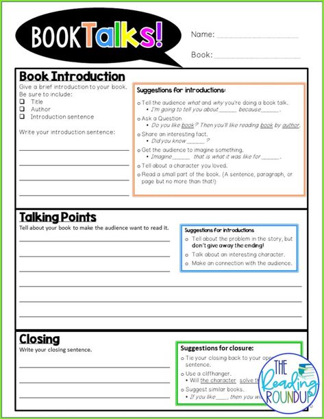 Long gone are the days of the traditional book talks. Our students are way too creative for that, so we need to give them a chance to let their creativity shine through their book talks! These FREE printable anchor charts and graphic organizers move students beyond the same old script in order to create more engaging book talks. Isn't the purpose of a book talk to spark interest and make someone want to read the book? #thereadingroundup #booktalks #teachingreading #teacherfreebie 1st Grade Books, Elementary Books, Arts Classroom, Traditional Books, Novel Study, About Books, Reading Response, Grade Book, Book Report