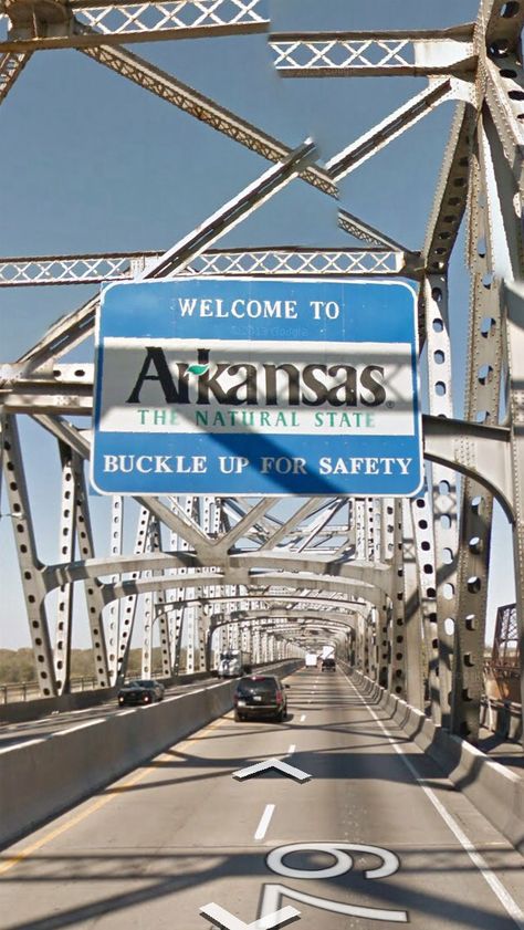 Arkansas: I-55 over Mississippi River Bridge near Memphis Memphis Bridge, West Memphis Arkansas, Goals 2024, River Bridge, Google Street View, Mississippi River, Mississippi, Arkansas, Places Ive Been