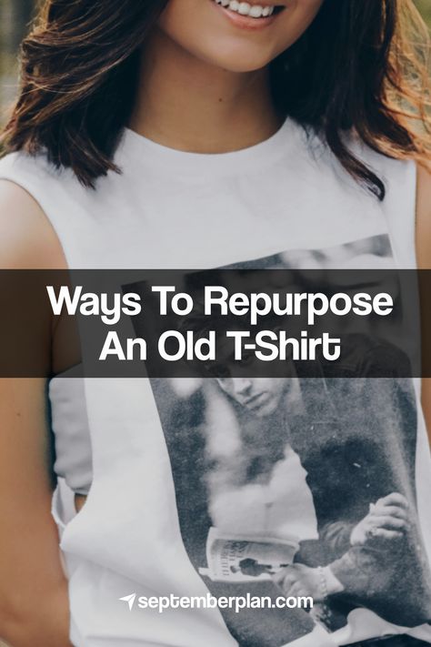 101 Ways To Repurpose An Old T-Shirt Recycle Old T Shirts, Old Tshirt Ideas Diy, Infinity Scarves, Produce Bags, Tshirt Crafts, Old Shirts, Trash Bag, Old T Shirts, How To Turn