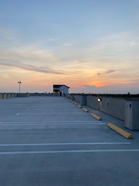 Parking Garage Background, Parking Area Aesthetic, School Rooftop Aesthetic, Parking Background, Rooftop Background, Parking Garage Sunset, Parking Aesthetic, Parking Garage Aesthetic, Garage Background