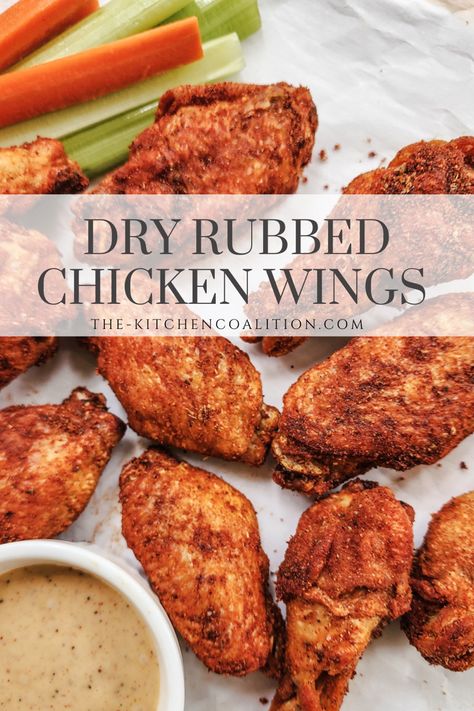 Dry rubbed chicken wings Chicken Wings In The Oven Crispy Dry Rub, Buffalo Wild Wings Dry Rub Recipe, Best Dry Rub Chicken Wings, Baking Powder Wings Crispy Chicken, Dry Rubbed Chicken Wings, Chicken Wing Rub, Bobby Flay Dry Rub Chicken Wings, Dry Rub Wings, Dry Rub Chicken Wings