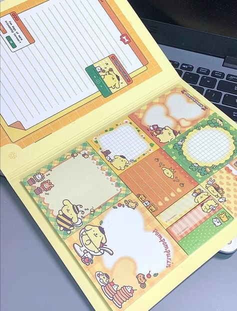 Pompompurin Stationary, 13 Birthday Gifts, Luxury Baby Fashion, Yellow Stationery, Diy Gift Box Template, Disney Room Decor, Stationery Obsession, Cute School Stationary, Business Stationary