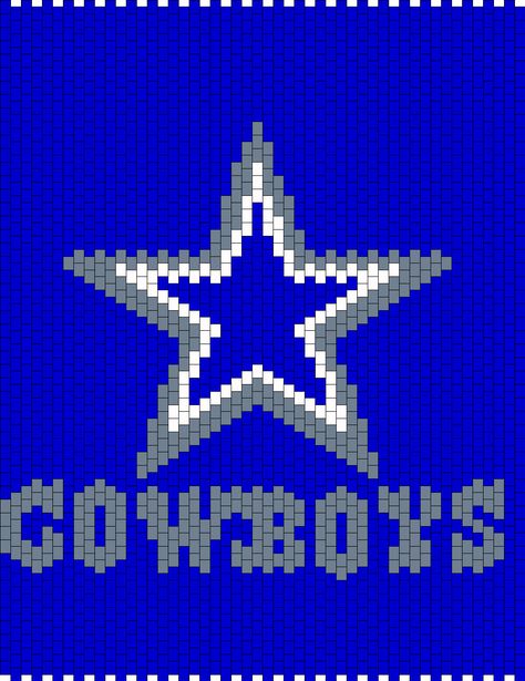 Beaded Lighter Case Patterns Free, Beaded Lighter Case, Beaded Lighter, Cowboy Crochet, Cowboys Dallas, Cowboys Logo, Beaded Banners, Native Beading Patterns, Crochet Graph