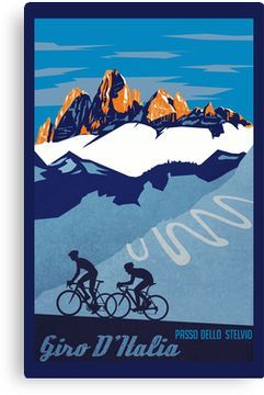 Giro D' Italia Retro Passo Dello Stelvio Cycling Poster Canvas Print People Riding Bikes, Cycling Artwork, Riding Bikes, Cycling Posters, Bike Pictures, Bike Illustration, Velo Vintage, Bike Poster, Riding A Bike