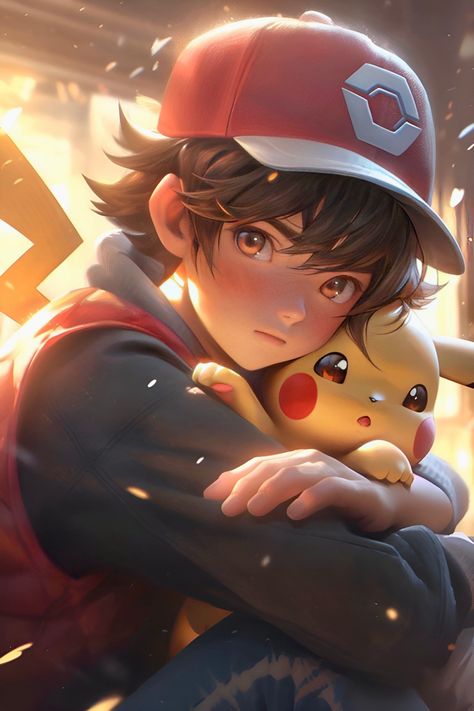 Ash And Pikachu, Pokemon Cartoon, Ash Pikachu, Pikachu Art, Cool Pokemon Wallpapers, Anime Black Hair, Character Pictures, Anime Black, Cartoon Character Pictures