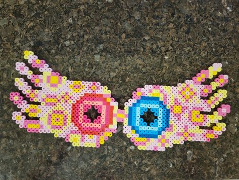 Perler Luna Lovegood glasses Crochet Luna Lovegood, Luna Lovegood Perler Beads, Luna Lovegood Jewelry, Pandora And Luna Lovegood, Luna Lovegood Earrings, Luna Lovegood Glasses, Luna Lovegood, Hama Beads, Crochet Earrings