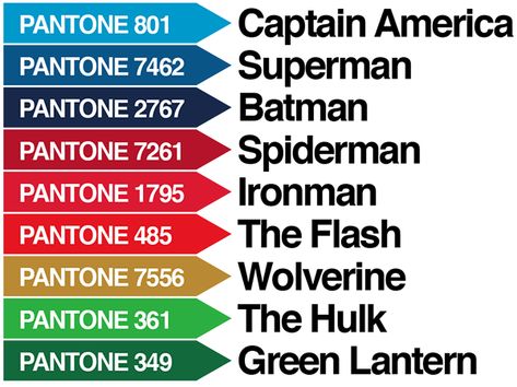 Super Hero Colors on Student Show Superman Color Palette, Superhero Color Palette, Pantone 485, Yellow Pantone, Pantone Colors, Wolverine Marvel, Superhero Theme, My Childhood, Superhero Art