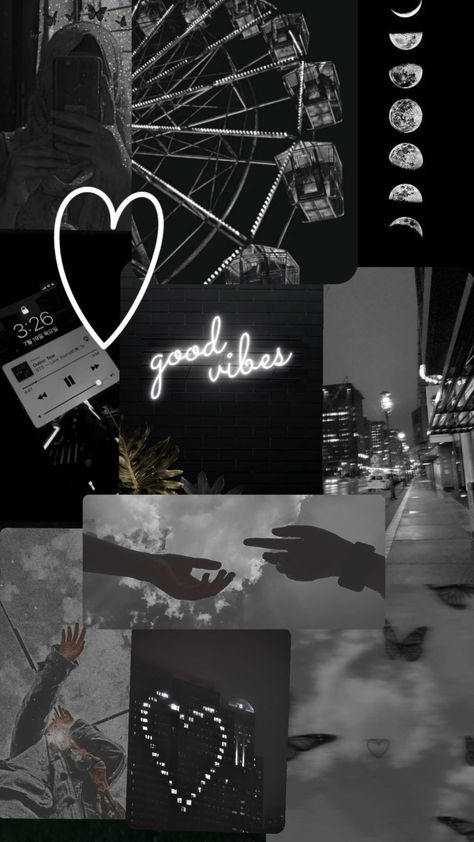 🖤 Walllllllpaper Aesthetic, Wallpaper Love, Wallpaper Sky, Iphone Wallpaper Sky, Gray Aesthetic, Aesthetic Black, Simple Wallpapers, Black Wallpaper, Black Aesthetic