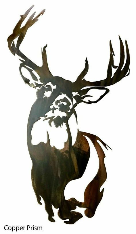 Buck Silhouette, Deer Stencil, Hirsch Silhouette, Deer Decal, Hunting Decal, Hunting Tattoos, Big Buck, Wood Burning Stencils, Animal Stencil