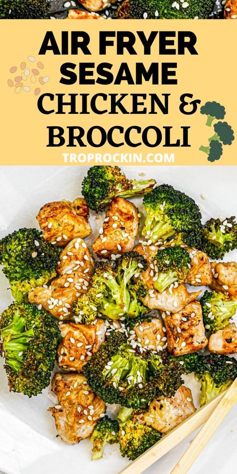 Easy Dinner Ideas With Chicken, Chicken And Broccoli Teriyaki, Healthy Dinner Ideas With Chicken, Ideas With Chicken Breast, Dinner Ideas With Chicken Breast, Sesame Chicken And Broccoli, Broccoli Teriyaki, Air Fryer Chicken And Broccoli, Dinner Ideas With Chicken