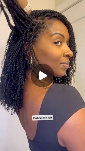 Twist With Braids Hairstyles, Natural Curly Hair Braid Styles Half Up, Twists Extensions Protective Styles, Afro Bulk Styles, How To Do Mini Twists With Extensions, Human Hair Micro Braids Black Women, Crochet Braid Patterns For Passion Twist, Small Natural Twists, Faux Mini Twists